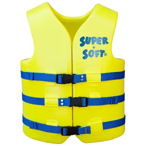 TRC Recreation Super Soft XS Life Jacket Vinyl Coated Foam Swim Vest, Yellow