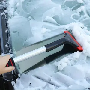 Aluminum Alloy Extendable Snow Shovel for Cars, Windshield Cleaning Tool, Long-Reach Car Snow Brush, Durable Winter Driving Tool, Easy to Use, Car Cleaning Supplies