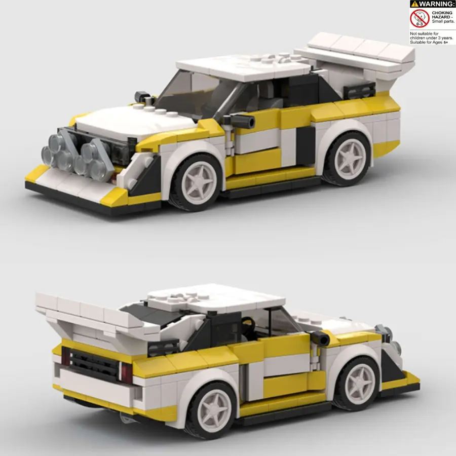 Rally Car Moc Building Toy Set, 326pcs Speed Champion Series Racecar Model Kit, DIY Construction Set for Kids & Adults, Moc Blocks Set, Perfect Gift, Building Block Sets