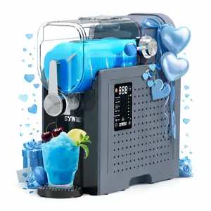 [Valentine's Day Gift] All in one slushie machine. No need to add ice, it can make various icy and refreshing treats.With 6 preset programs.such as chilled tequila, iced coffee, creamy ice cream, and silky milkshakes.