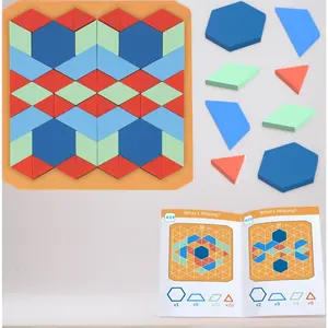 Learning Resources Explorers Math Mosaics - Geometry Math Manipulatives, Montessori Symmetry and Patterning, Critical Thinking for Students, Fine Motor Skills, Puzzle Tile, Back to School