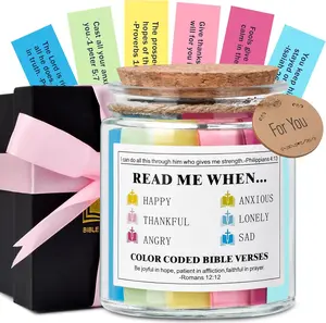 Bible Verse Jar - Daily Christian Scripture & Meaningful Gift for Her