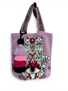 Tote Bag XL wayuu Upholstered special Designs Handmade with zipper