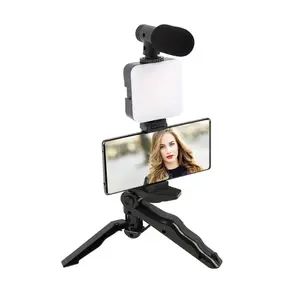 3 in 1 tripod, microphone and light