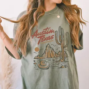 Comfort Colors Austin Shirt, Texas Shirt, Austin Texas Shirt, State City Shirt, Austin Skyline Shirt, Vintage Austin Shirt, Retro Austin Tee
