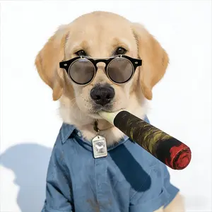 Durable Plush Interactive Chew Toy for Dogs, Chew Stick, cigarette Cigar-Shaped Squeak Toy for Small, Medium and Large Breeds, Perfect Gift for Puppies & Adult Dogs Pet Supplies Simulated  dog toy