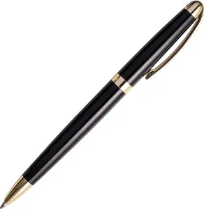 Settini Milano Pen with Black Lacquered Finish and Gold Trim
