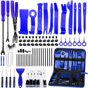 248pcs Trim Removal Tool, Pry Tool, Door Panel Radio/Stereo Terminal Removal Tool Kit, Fasteners Remover, with Car Retainer Bumper Clips,Automotive Hook Set