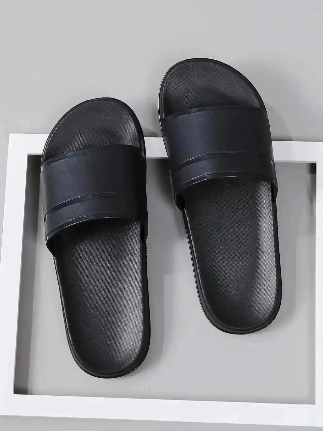 Men's Solid Color Sports Slide Casual Comfortable Non-slip Slippers for Indoor Outdoor Wear Soft Daily Lightweight Slipper Shoes men sandals mens summer versatile relaxed modern beach trendy breathable stylish