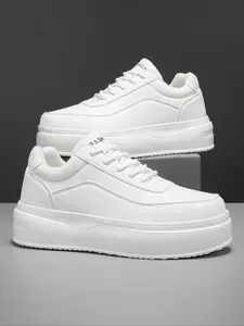 Men's Fashionable Lace Up Sneakers, Casual Comfortable Breathable Sports Shoes, Male All-match Round Toe Shoes for Daily Wear, Closed