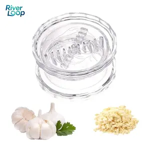 Manual Garlic Twister & Masher, Multi-Functional Mincer & Grinder for Garlic, Onion, Ginger, Herbs, Nuts, Impact Resistant Kitchen Gadget & Home Accessory