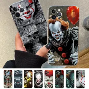 P-Pennywise Clown Horror Phone Case For IPhone 17 Pro Max Air 16 15 8 7 6 6S Plus X SE XR XS 14 11 12 13 Mini Pro Max & Samsung Galaxy S25 Ultra S24 S23 S22 S21 Plus Mobile Case