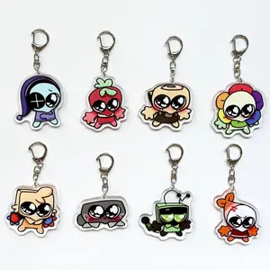 Dandy's World Acrylic Keychain, Dandys World Double Side, Brightney, Gigi, Glisten, Flutter, Poppy, Shrimpo, Connie, Dandys World Gift