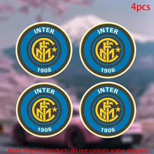 4pcs-Football Club Internazionale Milano Sticker-car stickers for doors, windows, laptops, luggage, furniture and bumpers Car Decorative Sticker-durable adhesive vinyl material