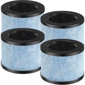 4 Pack MK01 MK06 TZ-K1 Replacement Filter Compatible with AROEVE MK01 MK06 MG01JH, ToLife TZ-K1 and Kloudi DH-JH01, POMORON MJ001H, Elechomes EPI081/EP1081, and Intelabe EPI080/EP1080