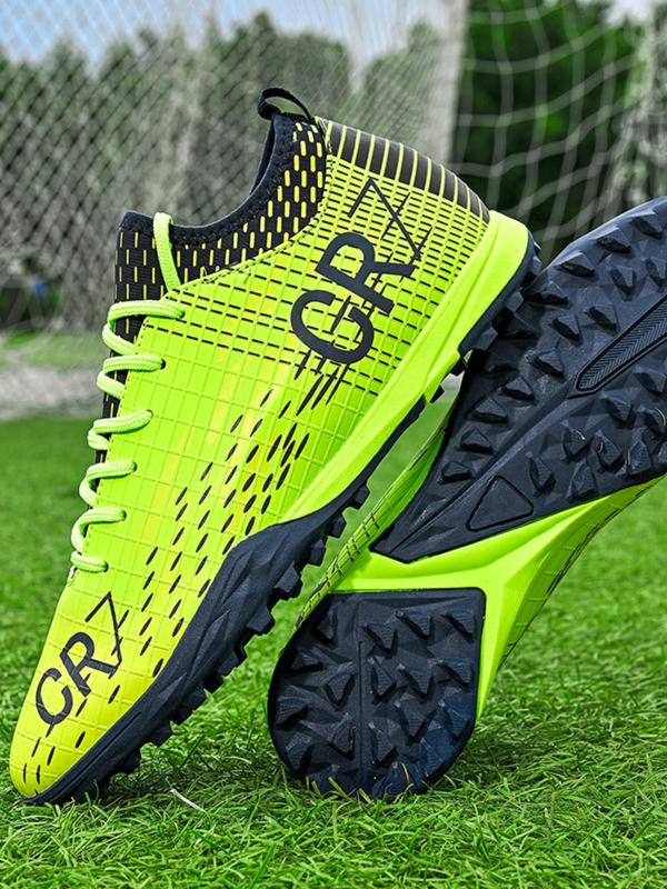 Unisex's Low Top Lace Up Football Shoes, Breathable Comfortable Anti-Slip & Wear-Resistant Football Cleats, Football Training Shoes, Soccer Shoes, Professional Football Boots for Men & Women for All Seasons
