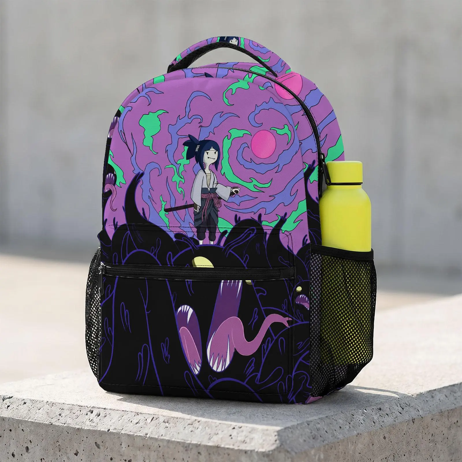 Adventure-Time Cute Cartoon School Backpack for Teen Boys | Aesthetic Print Bookbag for Kids & Students | Large Capacity Casual Daypack