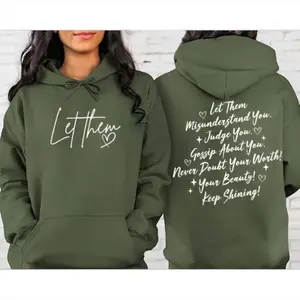 Let Them Motivational Hoodie, Let Them Self Worth Hoodie, Let Them Inspirational, Gift For Women, Girly Hoodie