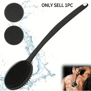 Bath Soft Back Brush Bath Shower Sponge Scrubbing Brush with Handle Exfoliating Scrub Skin Massager Exfoliating Bathroom Brush