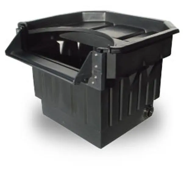 Blue Thumb PB1083 Elite Waterfall Box - 22 in Width, Reversible Weir, 2 Matala Filtration Mats, 24x36 in Media Bag, Installation Hardware, Landscape Lid, 3500gal Max Pond Volume, 6000gph Pump Flow for Fish Pond Filtration Systems