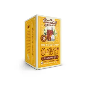 Southern Breeze Cold Brew Sweet Tea Half & Half Iced Tea with Black Tea and Zero Carbs Zero Sugar, 20 Individually Wrapped Tea Bags Southern Sweet Tea Iced Tea Beverage