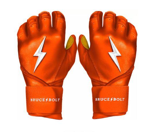 BRUCE BOLT Men's Original Series Long Cuff Batting Gloves For Everyone