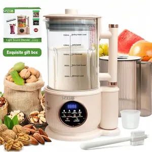 50.72oz Automatic Nut Milk Maker, Auto Heating Soy Milk Maker, Almond, Soy & Oat Milk Blender With 12H Timer, Juicer With Ice & Juice Functions, Silent Operation, Temperature Control, Intelligent Touch Control, Self-Cleaning, Keep Warm