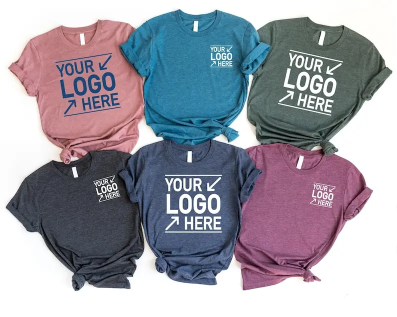 Custom Logo Shirts, Personalized Logo Shirt, Custom Design Shirt, Custom Text Shirt,Your Business Logo or Brand Logo T Shirt,Team Logo Shirt "Note: Place the logo in the center of the shirt or on the left chest area."