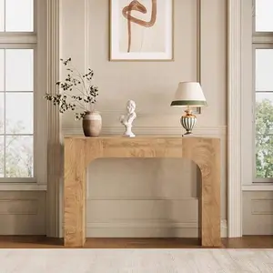 63 in Farmhouse Console Table, Narrow Wood Entryway Sofa Table Behind Couch, Slim Rustic Hallway Furniture for Living Rooms, Foyers & Apartments