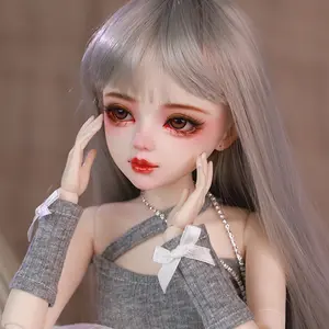BJDDoll 1/3 22.8" Vital Girl | Hand-Painted Makeup | 31 Joint Movable Body | Gift for Girls, Teens, Collectors | Home Decoration Toy