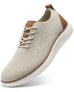 Men's Casual Dress Sneakers Oxfords Business Mesh Breathable Walking Shoes Tennis Comfortable for Everyday Wear