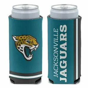 Jacksonville Jaguars Nfl Slim Can Cooler Two-sided Design