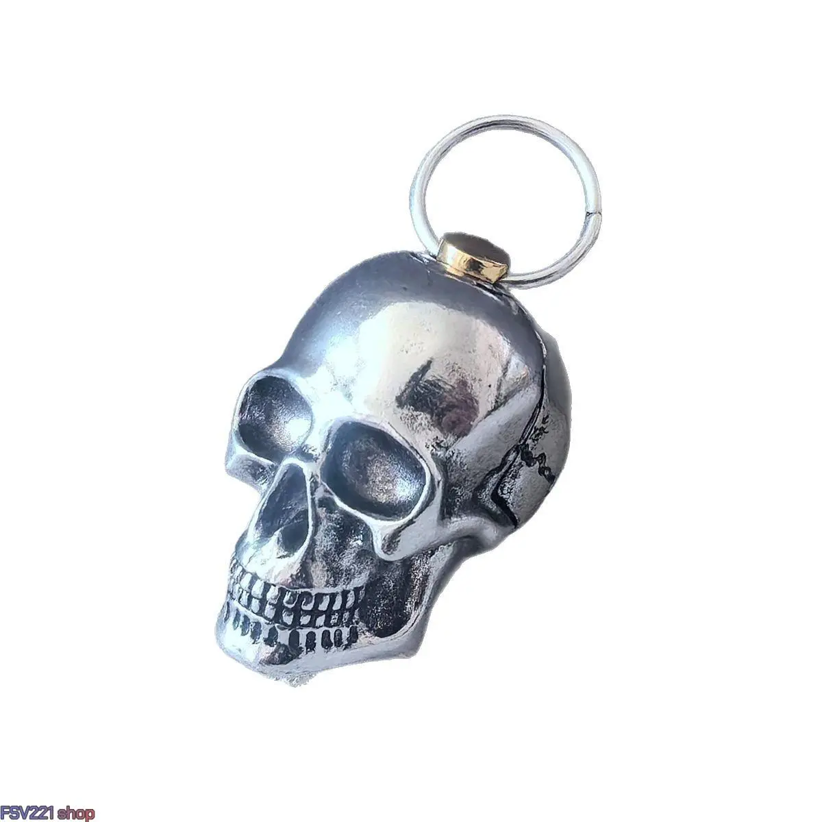 3-Pack 2026 New Arrivals: Gothic-Style Skull / Shark Missile / Wine Bottle Keychains — Retro-Style Retractable Stainless Steel Alloy Accessories with Key Rings; Car Pendants for Women (Black Friday & Christmas Specials); Car Accessories
