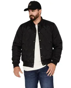 Brixton Men's Dillinger Quilted Bomber Jacket - 03352-Black