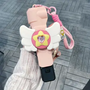 Luxury Cute Cartoon Handmade DIY Silicone Camera Case, Full Protection for Dji Pocket3, Ultra-Thin Soft Gel, Portable with Lanyard, Camera Accessories