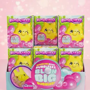 Squishy Bubble Animal Charm Keychain - Cute Stress Relief Squeeze Toy with Mystery Collectible Characters, Soft Sensory Fidget Toy for Kids & Adults, Random Color Surprise Blind Box Style