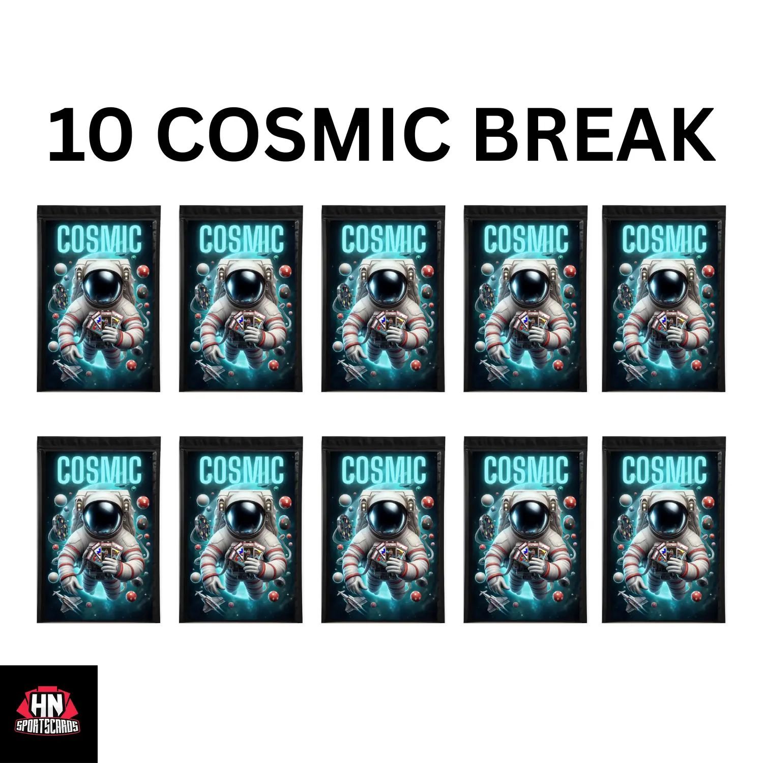 BREAK 0060 - 10 COSMIC BREAK - MULTI-SPORT REPACK - PICK YOUR TEAM (PYT)
