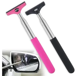 Side Mirror Squeegee, 2 PCS Car Mirror Squeegee, Retractable Car Rearview Mirror Wiper for All Vehicles, Universal Automotive Accessories