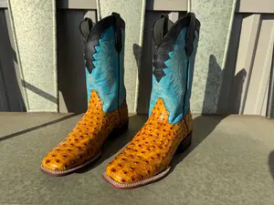 Ostrich print boots Ostrich print boots