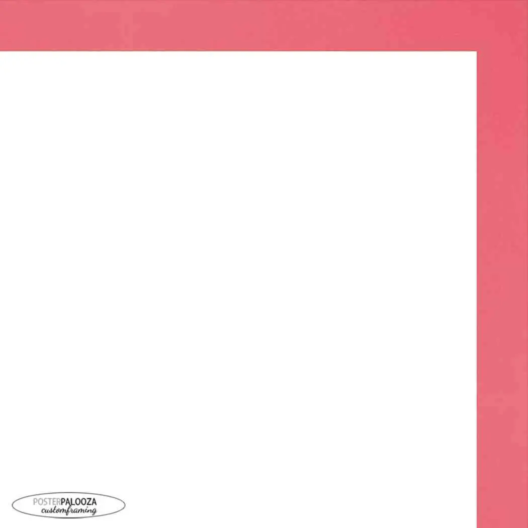 9x11 Classic Modern Red Picture Frame - UV Acrylic, Foam Board Backing, Hanging Hardware
