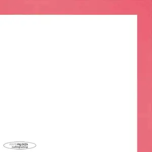 5x8 Classic Modern Red Picture Frame - UV Acrylic, Foam Board Backing, Hanging Hardware