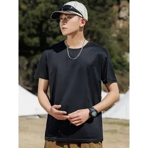 NewBdhjydb Men'S Summer Casual Short Sleeve T-Shirt - Lightweight, Breathable, Crew Neck, Solid Color Tee for Weekend Casual Wear - Perfect for All Seasons