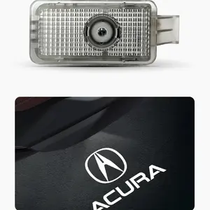 Hugexpen 2pcs High-Definition Glass Lens Never Fade Car LED Door Logo Projector Ghost Shadow Light for Acura RLX MDX ZDX TLX TL RDX Series Accessories LED Laser Car Courtesy Step Light HD White