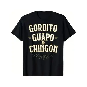 Summer t Shirts Chubby, Handsome and Awesome - Funny Mexican T-Shirt