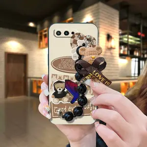 Simplicity Black pearl pendant Phone Case For Asus ROG Phone5/5S/5Pro/5UltimateZS673KS cute silicone soft case protective case Cartoon Anti-knock Waterproof Back Cover