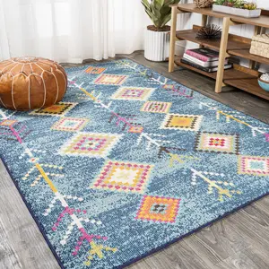 JONATHAN Y Tribal Love Geometric Indoor Area Rug; for Living Room, Kitchen, Bedroom, Dining Room, Office