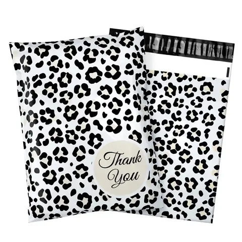 Cute Self-Sealing Poly Mailers, Office Stationery & Postal Supplies, 14.5x19in/10x13in Sizes, 10/50/100Pcs Printed Art Shipping Bags for Small Biz Clothing Packaging