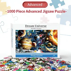 1000 Piece Dream Universe Puzzle Technology Solar System Pattern, Family Entertainment Interactive Toy for Teens & Adults, Color Box Packaging
