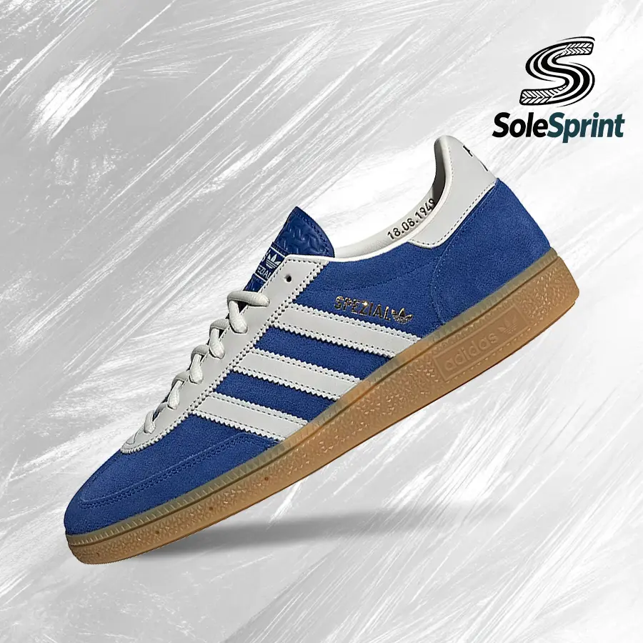 Adidas Handball Spezial 75th Anniversary Unisex Vintage Sneakers - Collegiate Royal, JP5278, Shock-Absorbing, Casual Fit, Gym & Street Lifestyle, All Seasons, Multi-Size (US4, US5.5) Sports Footwear