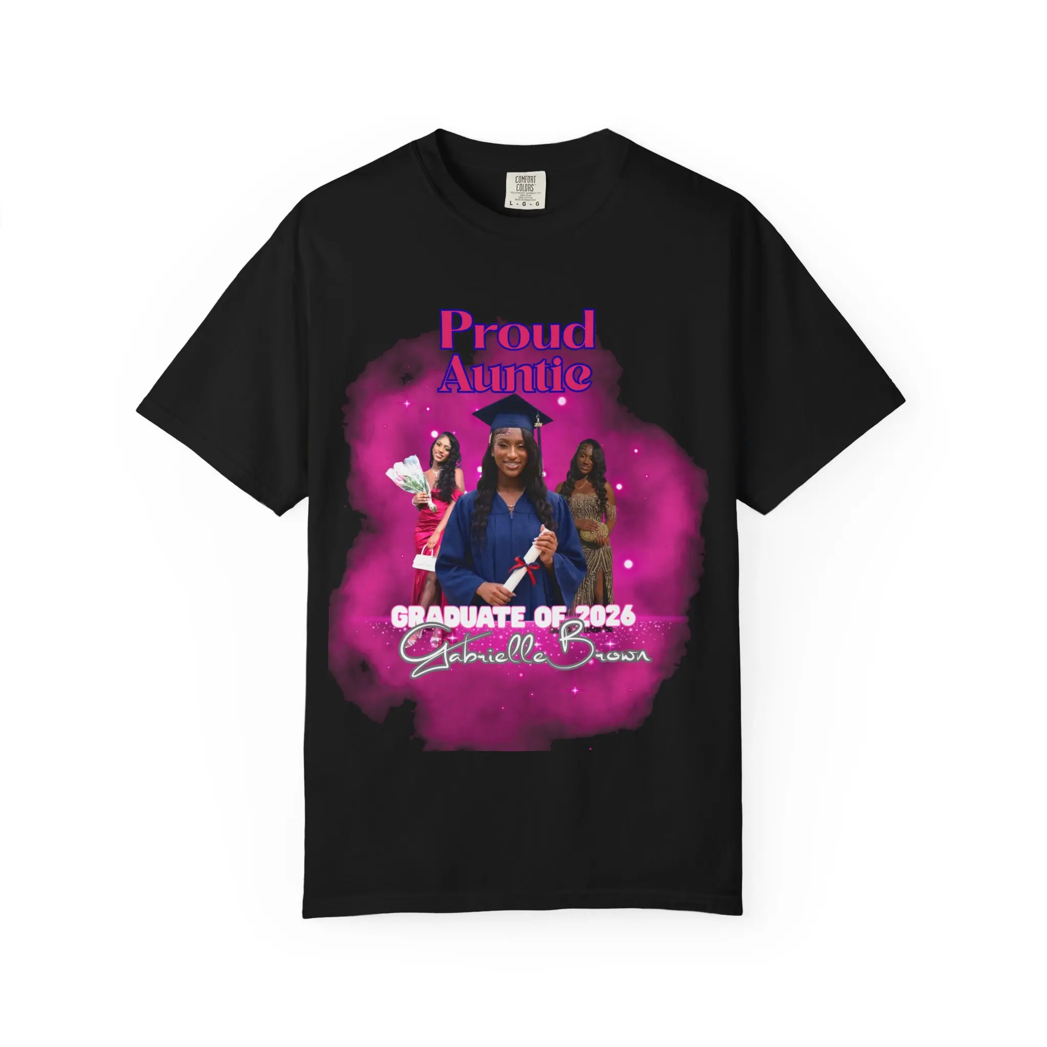 Proud Auntie Graduate of 2026 T-Shirt | Personalized Graduation Shirt